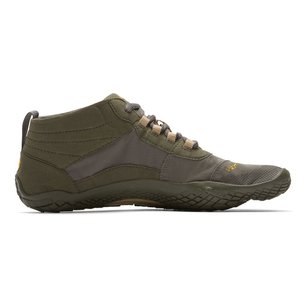 Vibram Five Fingers Mens V-Trek - Trail Shoes Olive - ZIH873419